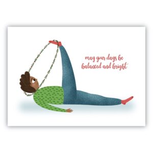 Kerstkaart Balanced and Bright